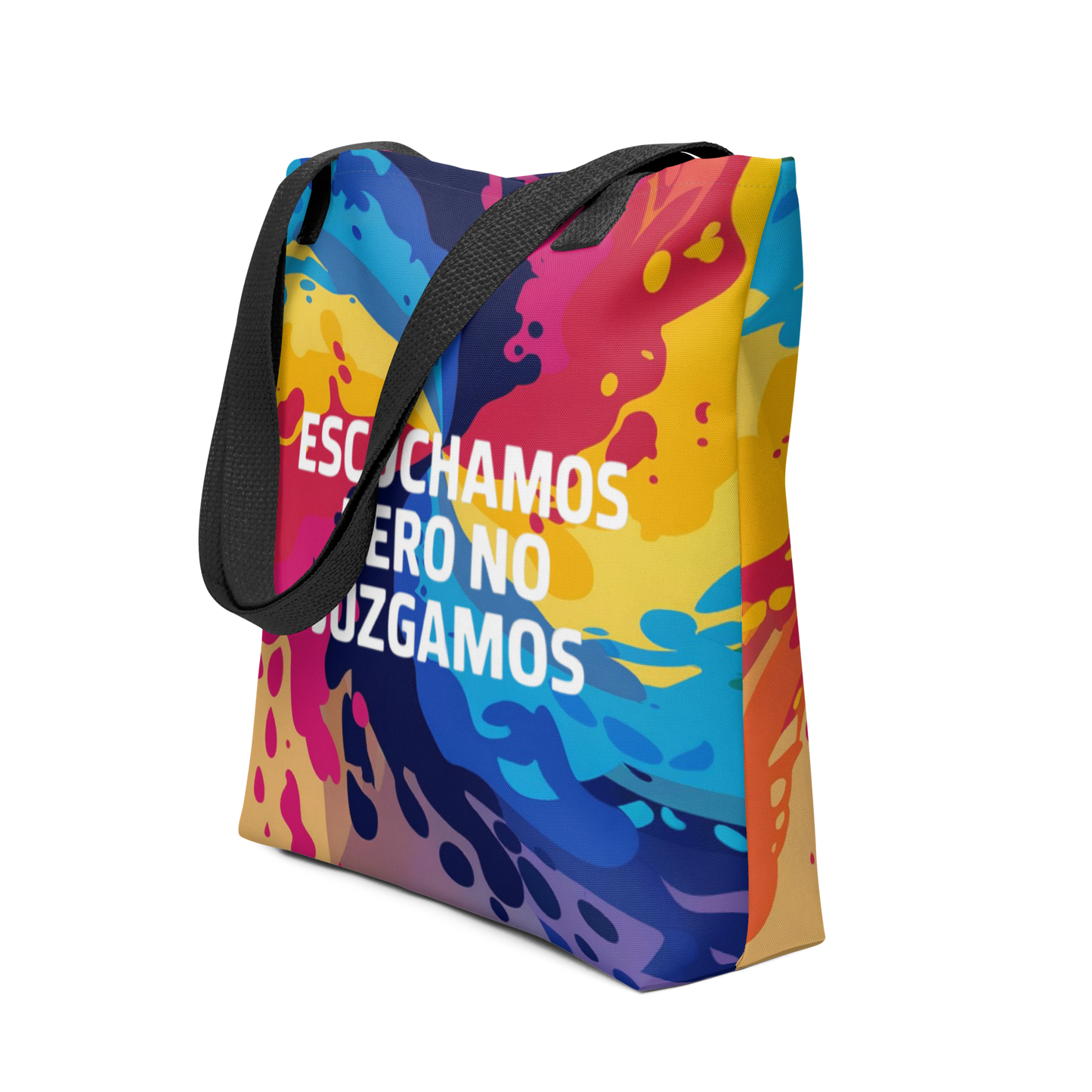 Bolsa de tela Escuchamos pero no Juzgamos Color