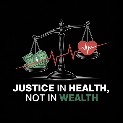 Camiseta Justice in Health